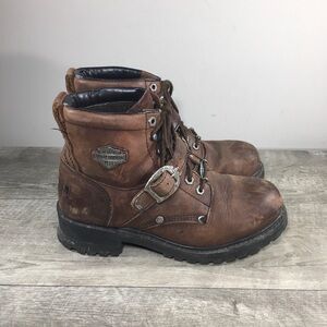 Harley-Davidson Motorcycle 81025 Faded Glory Womens Riding Buckle Boots Size 9.5